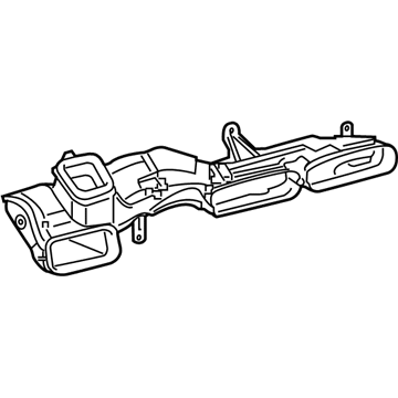 Lexus 55086-11040 Duct Sub-Assembly, HEATE