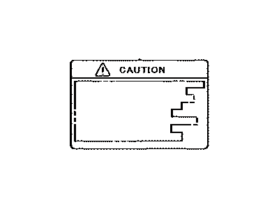 Lexus 74559-30070 Label, Fuel Information