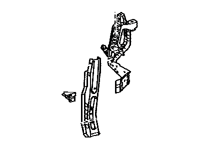 Lexus 53202-0E020 Support Sub-Assy, Radiator, RH