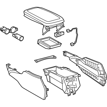 Lexus 58810-30B61-C0 Box Assembly, Console