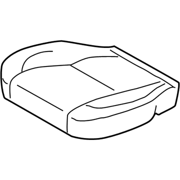 Lexus 71071-3K120-A1 Front Seat Cushion Cover, Right (For Separate Type)
