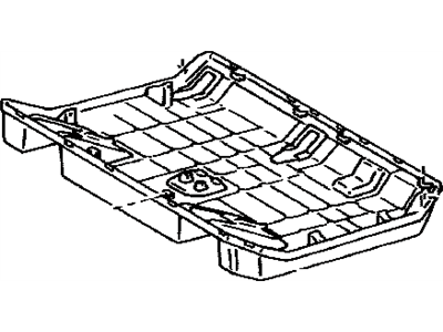 Lexus 72908-60011-B0 Cover Sub-Assy, Rear Seat Cush Under, LH