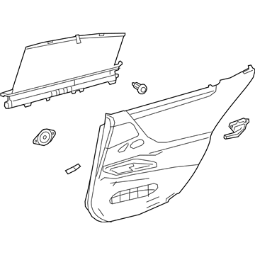 Lexus 67640-33G40-Q1 Panel Assembly RR Door