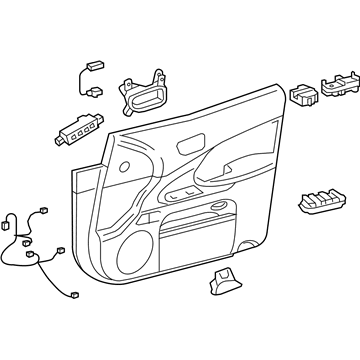 Lexus 67620-30J60-E0 Board Sub-Assy, Front Door Trim, LH