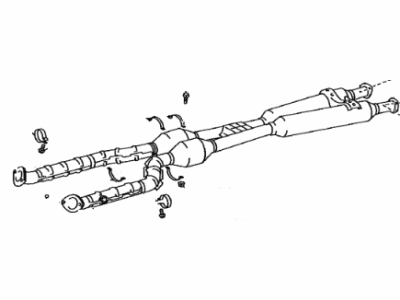 Lexus 17410-38420 Front Exhaust Pipe Assembly