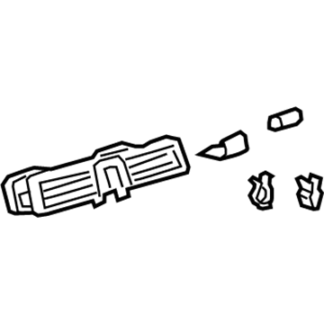 Lexus 55670-50110 Register Assembly, Instrument Panel