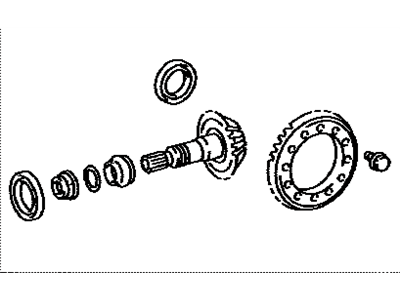 Lexus 41201-49165 Final Gear Kit, Differential, Rear