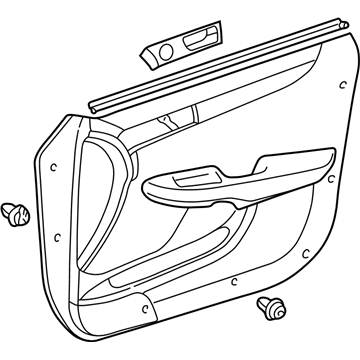 Lexus 67620-3T070-C1 Board Sub-Assy, Front Door Trim, LH