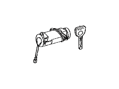 Lexus 69055-33220 Luggage Compartment Lock Cylinder & Key Set