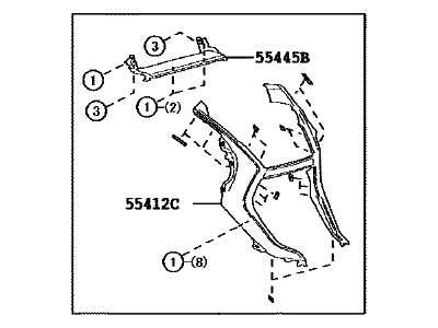 Lexus 55420-78030 Panel Assembly, Instrument Cluster