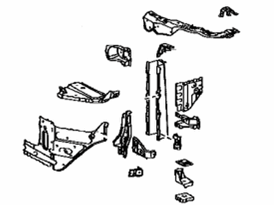 Lexus 53203-60220 Support Sub-Assy, Radiator, LH