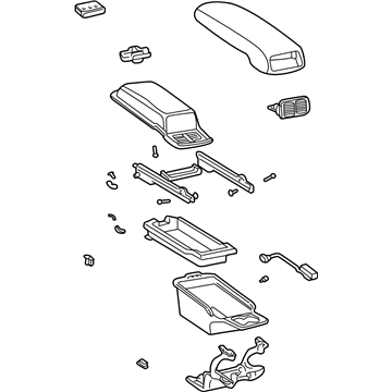 Lexus 58920-50181-A1 Rear Console Armrest Assembly