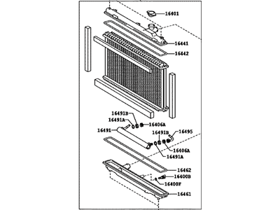 Lexus 16400-38220 Radiator Assembly