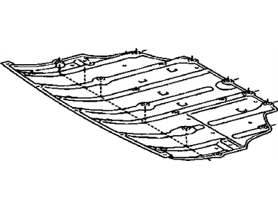 Lexus 51410-53022 Engine Under Cover, No.1