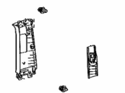 Lexus 62410-60190-B0 GARNISH Assembly, Center Pillar