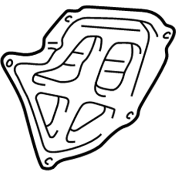 Lexus 67445-33020 Plate, Front Door Window Opening, Inner RH