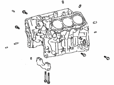 Lexus 11401-80037 Block Sub-Assy, Cylinder