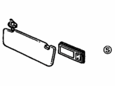 Lexus 74310-50110-A1 Visor Assy, RH