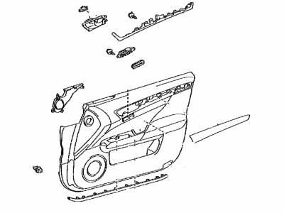 Lexus 67620-30P30-29 Panel Assembly, Door Tri