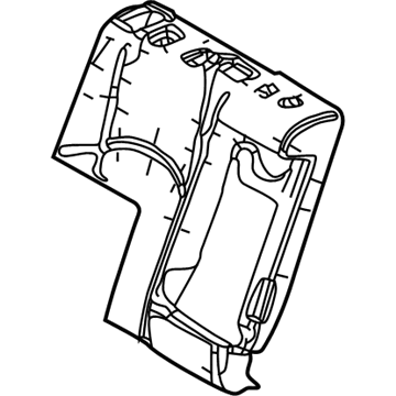 Lexus 71651-76060 Pad, RR Seat Back, R