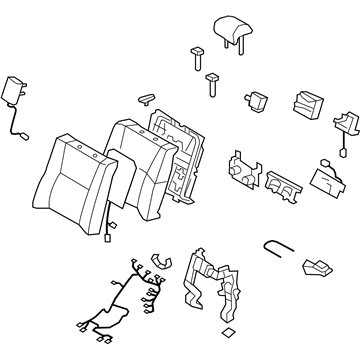 Lexus 71490-50D80-C7 Back Assembly, Rear Seat