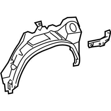 Lexus 61632-60908 Panel, Quarter Wheel House, Outer LH