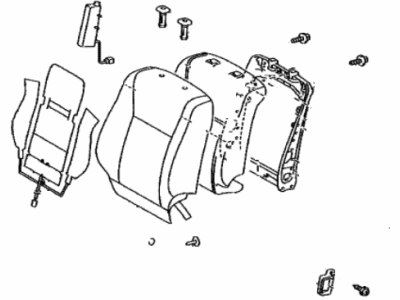 Lexus 71430-50M01-E1 BACK ASSY, FR SEAT