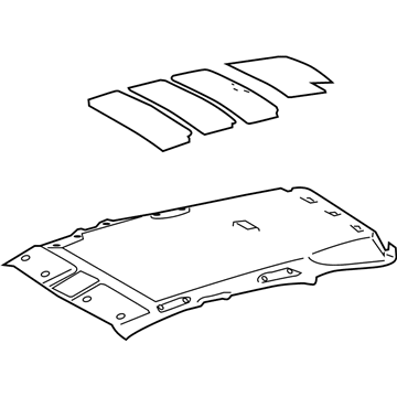 Lexus 63301-48071-A0 Headlining Assy, Roof