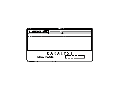 Lexus 11298-31600 Label, Emission Control Information