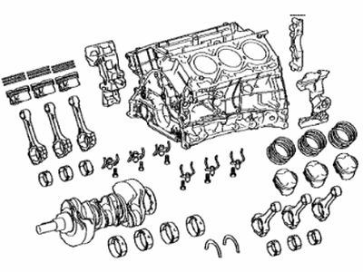 Lexus 11400-70230 Block Assy, Short