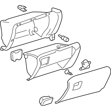 Lexus 55303-48140-C0 Door Assy, Glove Compartment