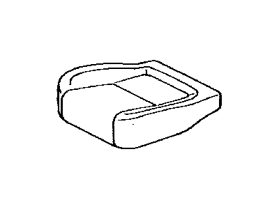 Lexus 71071-24450-E0 Front Seat Cushion Cover, Right (For Separate Type)