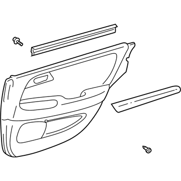 Lexus 67010-30050-C0 Board Sub-Assy, Rear Door Trim, RH