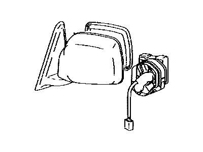 Lexus 87910-60850-A0 Mirror Assy, Outer Rear View, RH