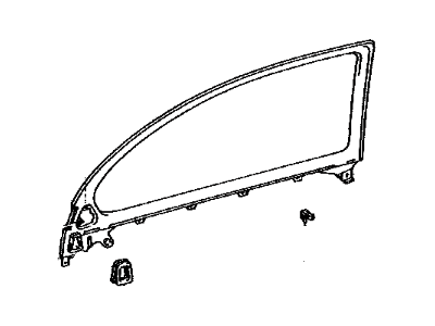 Lexus 67710-24010-G0 Panel Assy, Front Door Trim, Upper RH