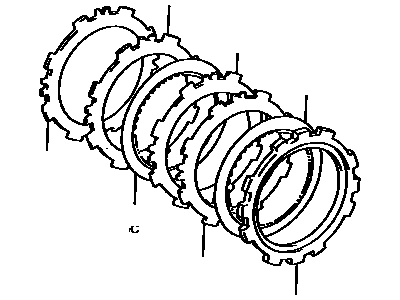 Lexus 35677-33020 Disc, Clutch, NO.3