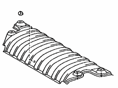 Lexus 58327-24020 Insulator, Main Muffler Heat