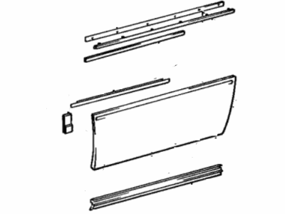 Lexus 75071-32010-03 Moulding Sub-Assy, Front Door, Outside RH