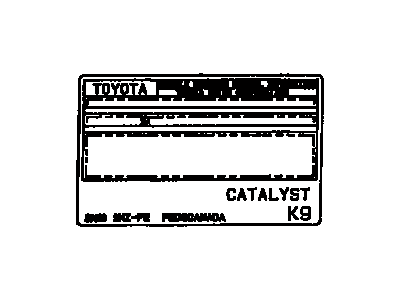 Lexus 11298-20410 Plate, Emission Control Information