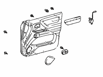 Lexus 67620-60C50-C0 Board Sub-Assy, Front Door Trim, LH