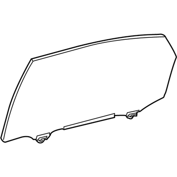 Lexus 68103-0E020 Glass Sub-Assy, Rear Door, RH