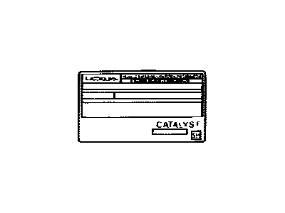 Lexus 11298-20570 Label, Emission Control Information