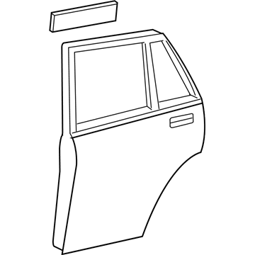 Lexus 67004-0E020 Panel Sub-Assy, Rear Door, LH