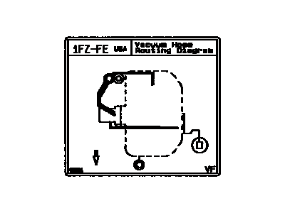 Lexus 17792-66031 Plate, Engine Vacuum Hose Information