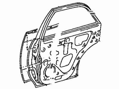 Lexus 67003-48020 Panel Sub-Assy, Rear Door, RH