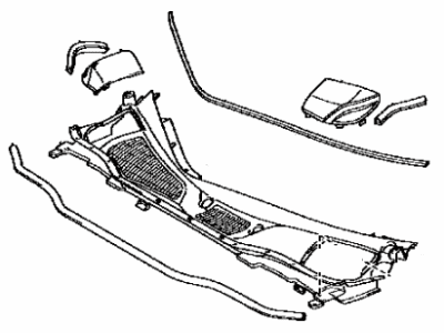 Lexus 55708-48070 Louver Sub-Assy, Cowl Top Ventilator