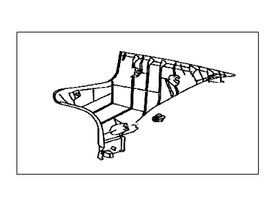 Lexus 62472-53030-B0 Garnish, Roof Side, Inner LH