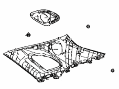 Lexus 62470-48131-A0 GARNISH Assembly, Roof Side