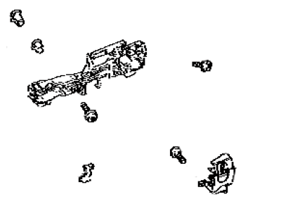 Lexus 69202-24010 Front Door Frame Sub-Assembly Outside