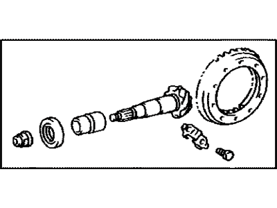 Lexus 41201-80052 Final Gear Kit, Differential, Rear